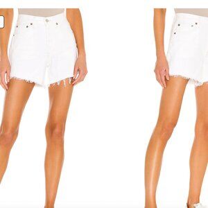 Agolde Parker Long Short in White